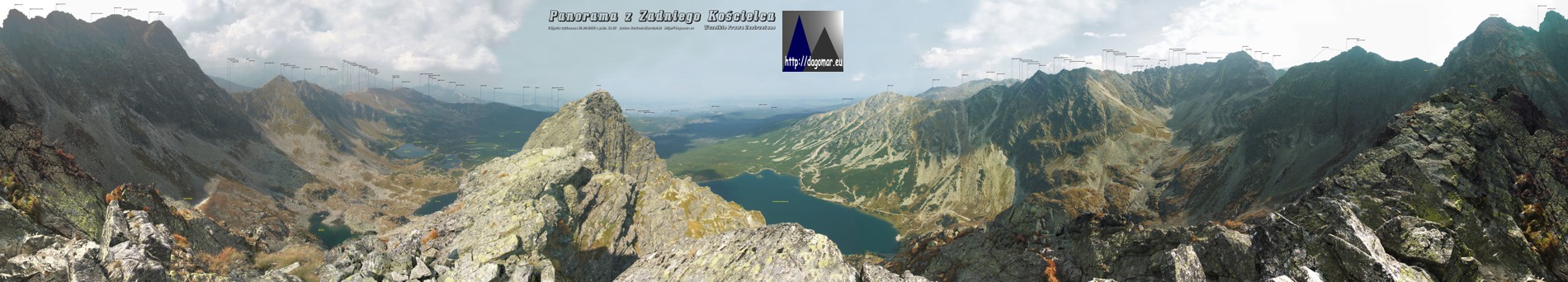 panorama z Zadniego Kościelca